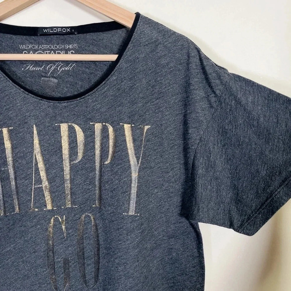 WILDFOX | ASTROLOGY SHIRT HAPPY  GO LUCK TEE - Picture 6 of 11